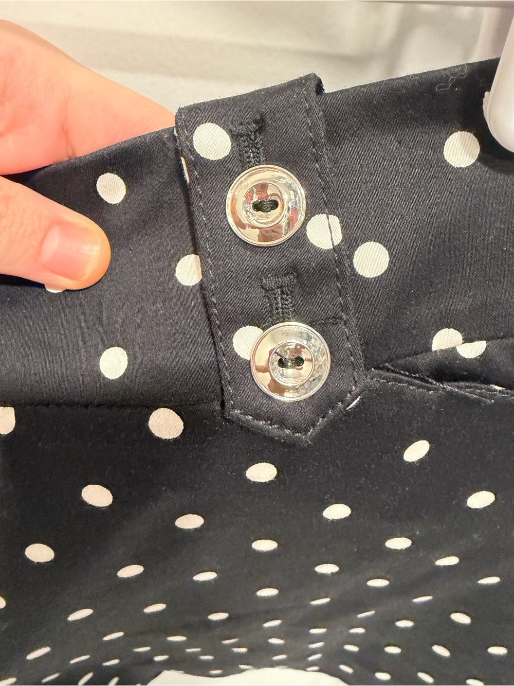 WHBM - Polka Dot Black Women's Shorts - Picture 4 of 8